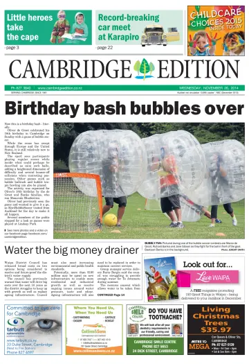 Cambridge Edition - 26 Nov 2014