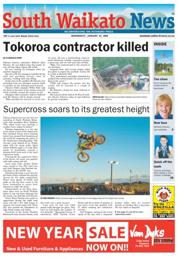 South Waikato News - 23 Jan 2008