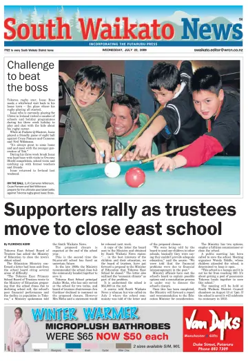 South Waikato News - 22 Jul 2009