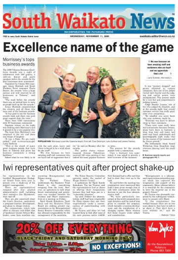 South Waikato News - 11 Nov 2009