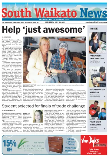 South Waikato News - 14 Jul 2010