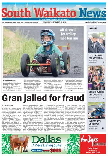 South Waikato News - 17 Nov 2010