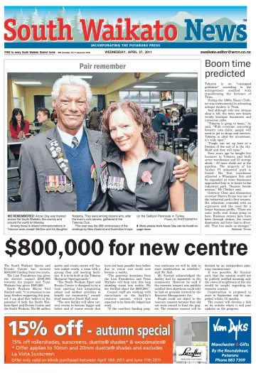 South Waikato News - 27 Apr 2011