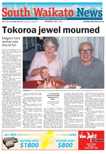 South Waikato News - 4 May 2011