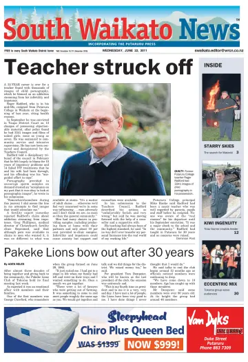 South Waikato News - 22 Jun 2011