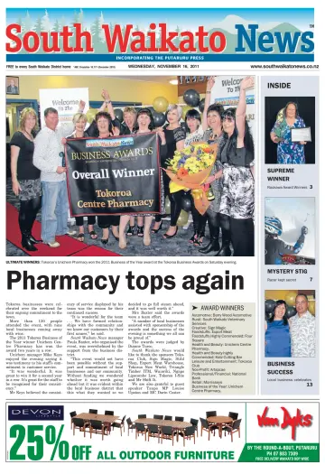 South Waikato News - 16 Nov 2011