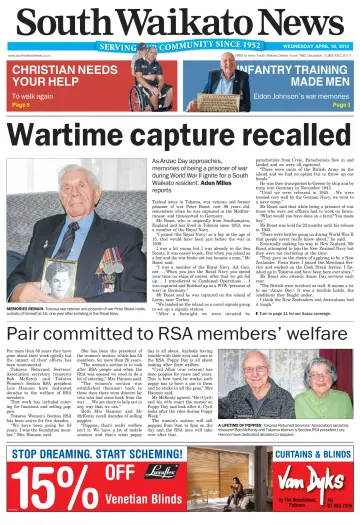 South Waikato News - 18 Apr 2012
