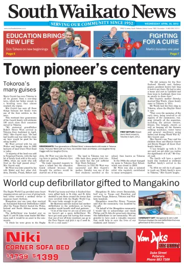 South Waikato News - 25 Apr 2012