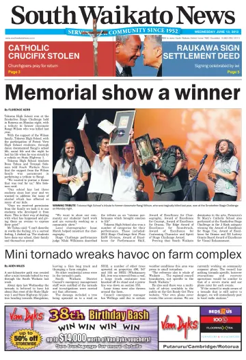 South Waikato News - 13 Jun 2012