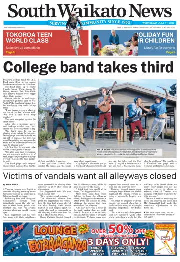 South Waikato News - 11 Jul 2012