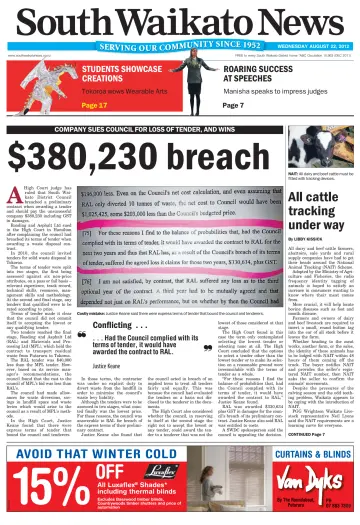South Waikato News - 22 Aug 2012