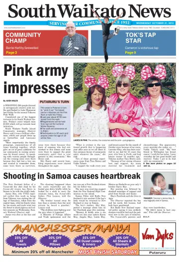 South Waikato News - 31 Oct 2012