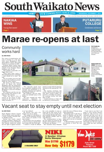 South Waikato News - 7 Nov 2012