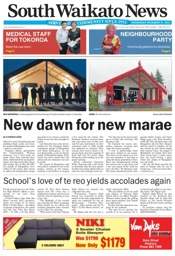 South Waikato News - 21 Nov 2012