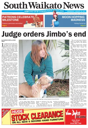 South Waikato News - 30 Jan 2013