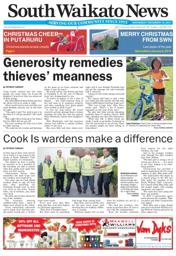 South Waikato News - 18 Dec 2013