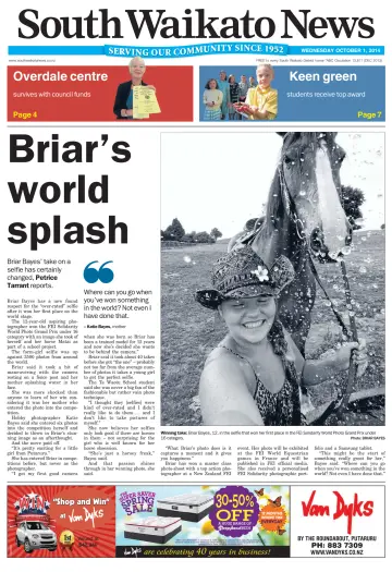 South Waikato News - 1 Oct 2014