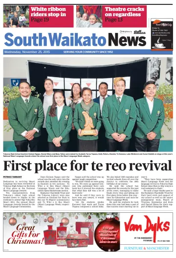 South Waikato News - 25 Nov 2015