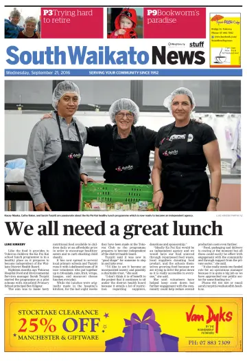 South Waikato News - 21 Sep 2016