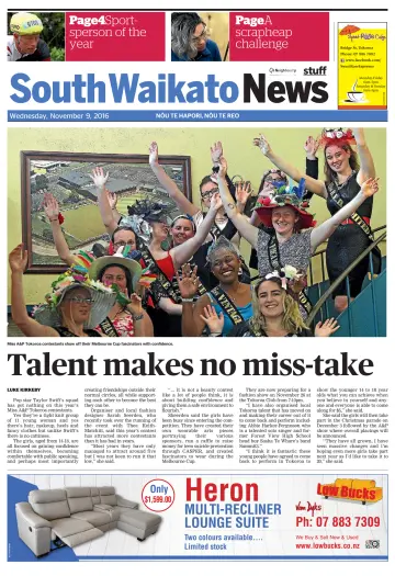 South Waikato News - 9 Nov 2016