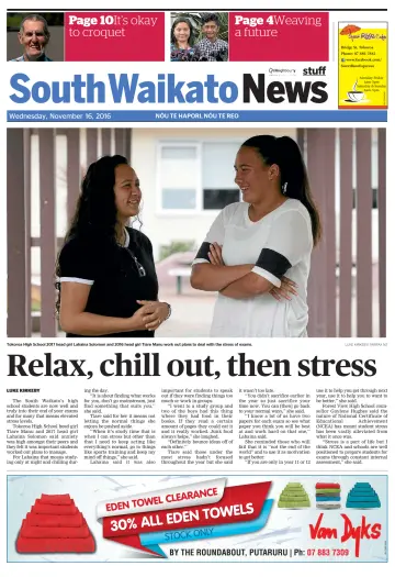 South Waikato News - 16 Nov 2016