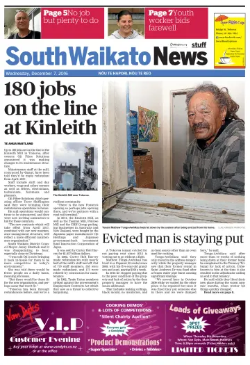 South Waikato News - 7 Dec 2016