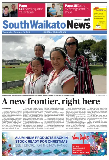 South Waikato News - 14 Dec 2016