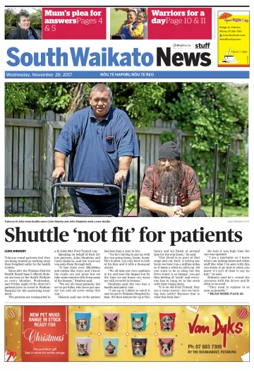 South Waikato News - 29 Nov 2017