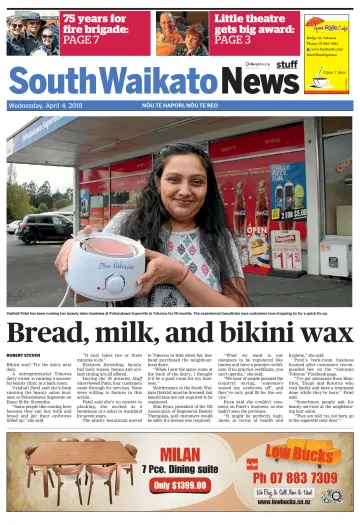 South Waikato News - 4 Apr 2018