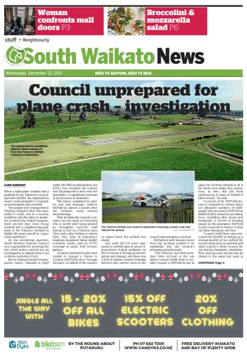 South Waikato News - 22 Dec 2021