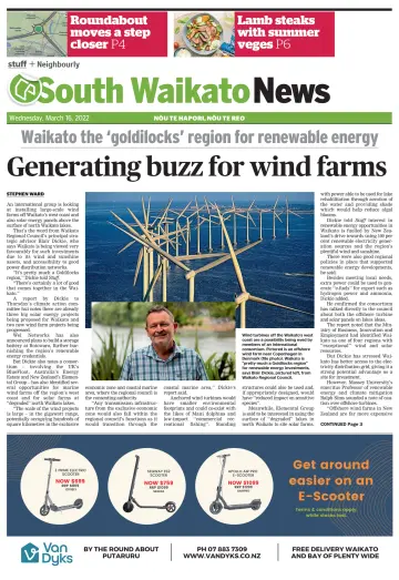 South Waikato News - 16 Mar 2022