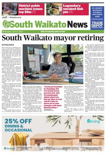 South Waikato News - 27 Apr 2022