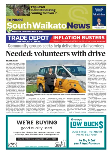 South Waikato News - 15 Mar 2023