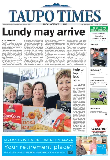 Taupo Times - 11 Oct 2013