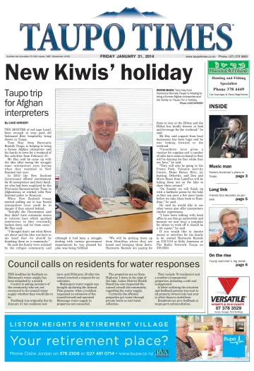 Taupo Times - 31 Jan 2014