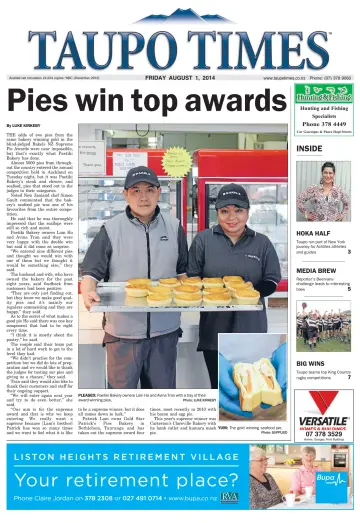 Taupo Times - 1 Aug 2014