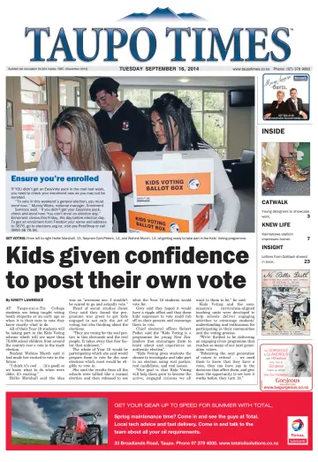 Taupo Times - 16 Sep 2014