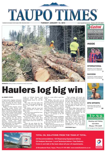 Taupo Times - 13 Jan 2015