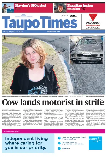 Taupo Times - 14 Aug 2015
