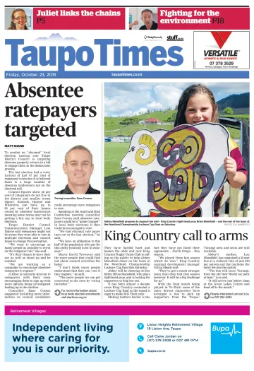 Taupo Times - 23 Oct 2015