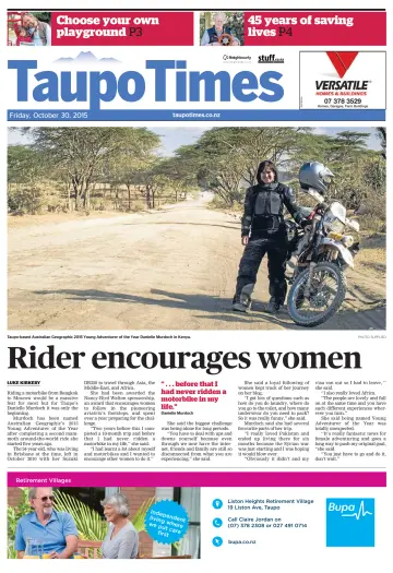 Taupo Times - 30 Oct 2015