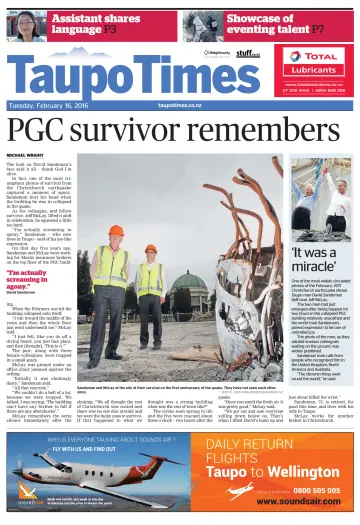 Taupo Times - 16 Feb 2016