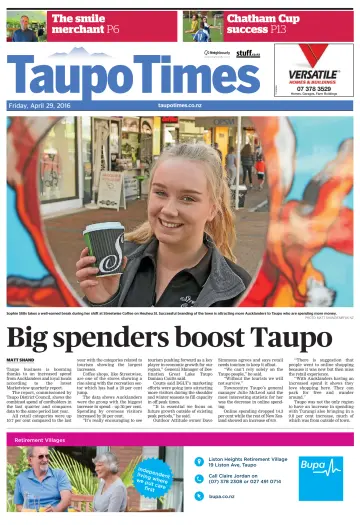 Taupo Times - 29 Apr 2016