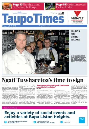 Taupo Times - 7 Jul 2017