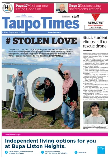 Taupo Times - 1 Sep 2017