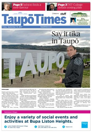 Taupo Times - 15 Sep 2017