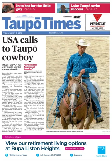 Taupo Times - 2 Mar 2018
