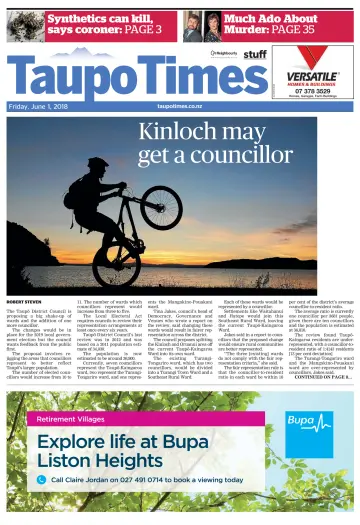 Taupo Times - 1 Jun 2018