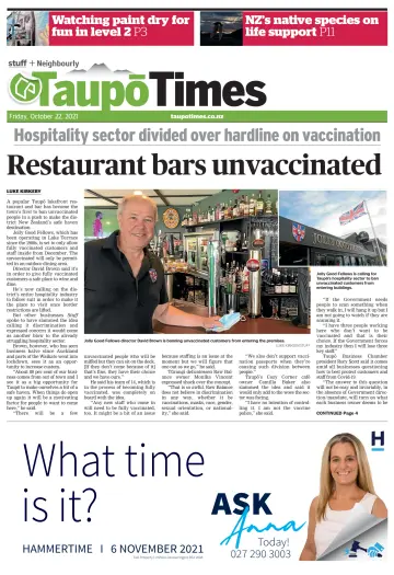 Taupo Times - 22 Oct 2021