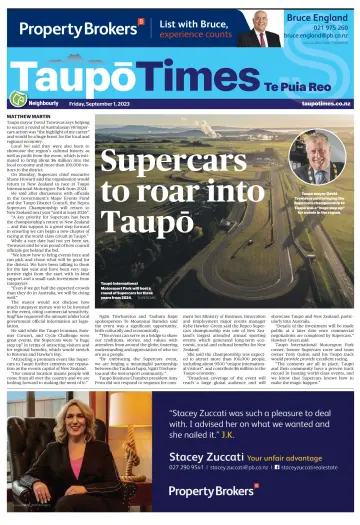 Taupo Times - 1 Sep 2023